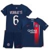 Paris Saint-Germain 2023-24 Verratti 6 Hjemme - Barn Draktsett